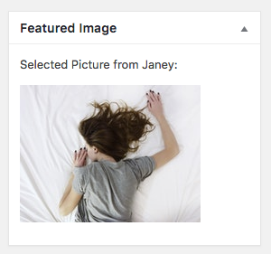 Selected Featured Image